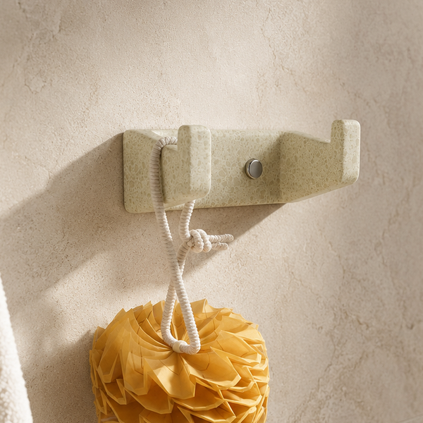 BASSINO Stylist Robe Hook for bathroom/bedroom-Glossy Marble