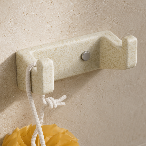 BASSINO Stylist Robe Hook for bathroom/bedroom-Glossy Marble