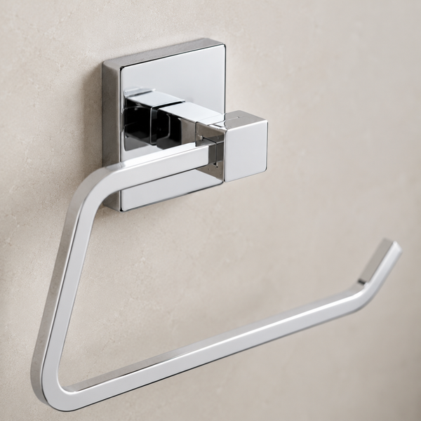 BASSINO Stylish Napkin Ring For Bathroom-SS 304-CHROME FINISH