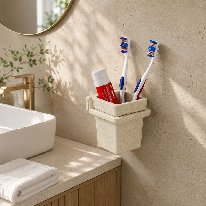 BASSINO Stylist Tumbler Holder-Glossy Marble