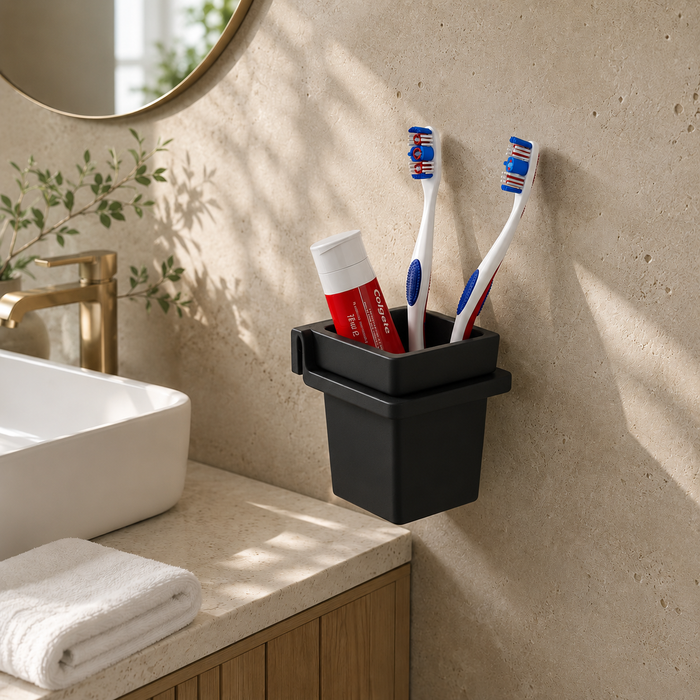 BASSINO Stylist Tumbler Holder-Glossy Black