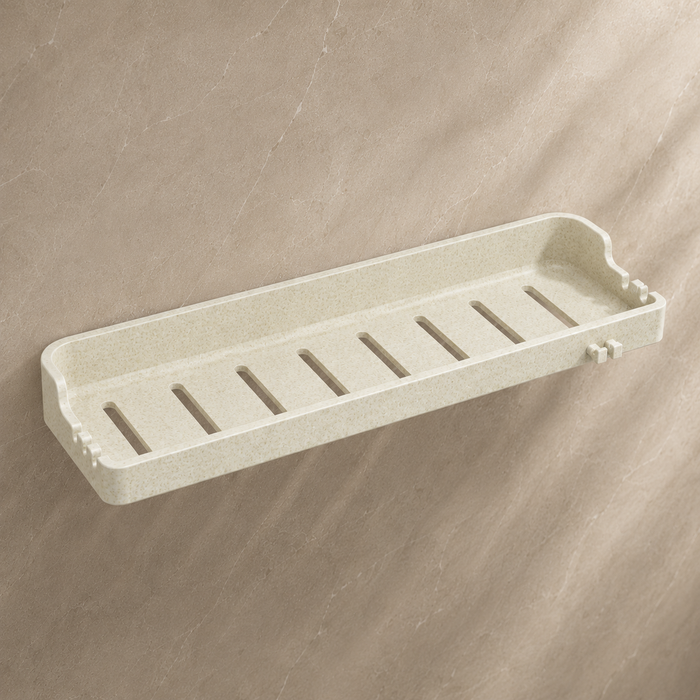 BASSINO Modern Shower Shelf/Shower Rack For Bathroom-Glossy Marble