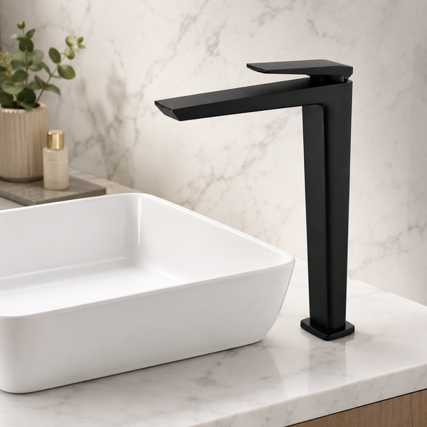 BASSINO NEXO Long Body Modern Basin Faucet | 3 Years Warranty Black