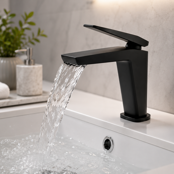 BASSINO NEXUS Short Body Modern Basin Faucet Mixer | 3 Years Warranty Black