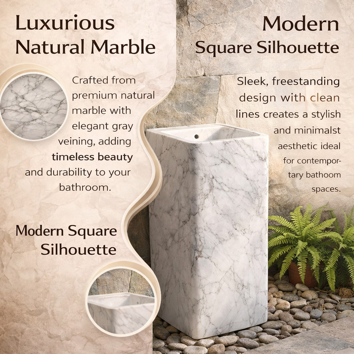 Ceramic Pedestal Wash Basin,size-16x16x32 Inch