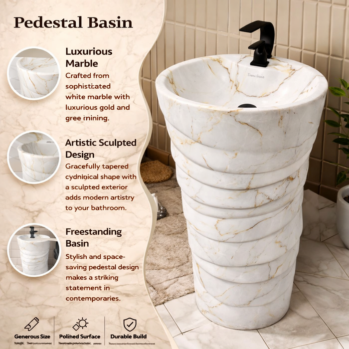 Ceramic Pedestal Wash Basin,BPB-645,size-15x15x34 Inch