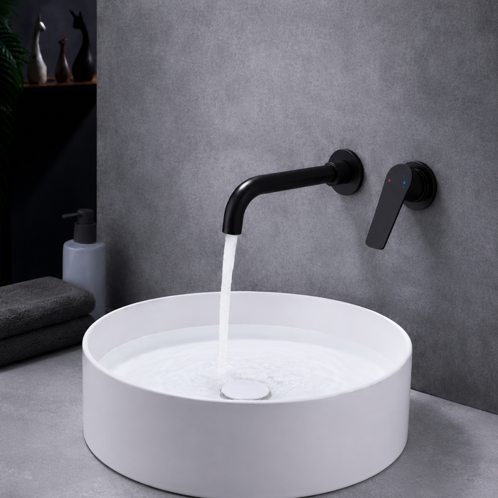 BASSINO MARK Concealed Basin Hot & Cold Mixer Faucet | 3 Years Warranty Black