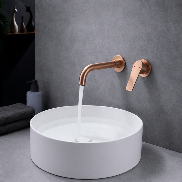 BASSINO MARK Concealed Basin Hot & Cold Mixer Faucet | 3 Years Warranty Rose gold