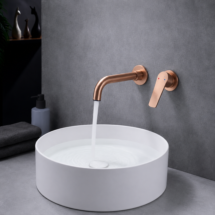 BASSINO MARK Concealed Basin Hot & Cold Mixer Faucet | 3 Years Warranty Rose gold