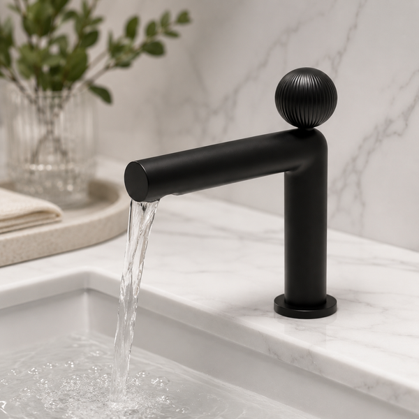 BASSINO Modern Luxury Croma Premium Basin Faucet | 3 years warranty Black