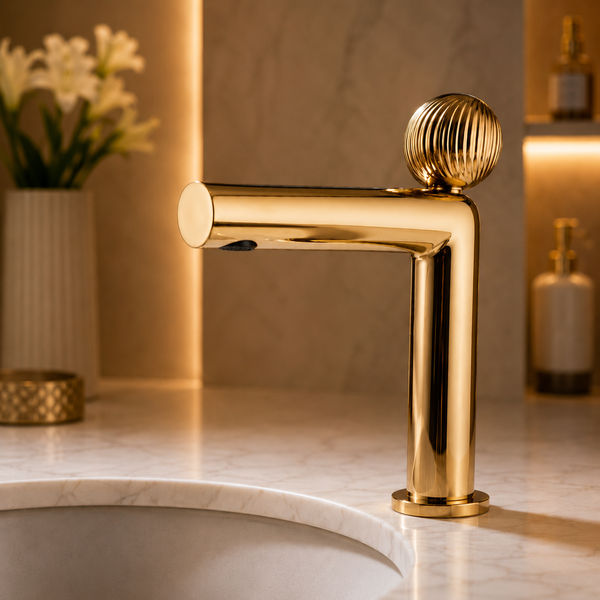 BASSINO Modern Luxury Croma Premium Basin Faucet | 3 years warranty Rose gold