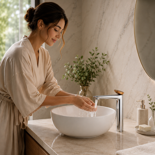 Bassino Tall Basin Mixer Faucet– Contemporary Premium Style 5 Years Warranty Chrome