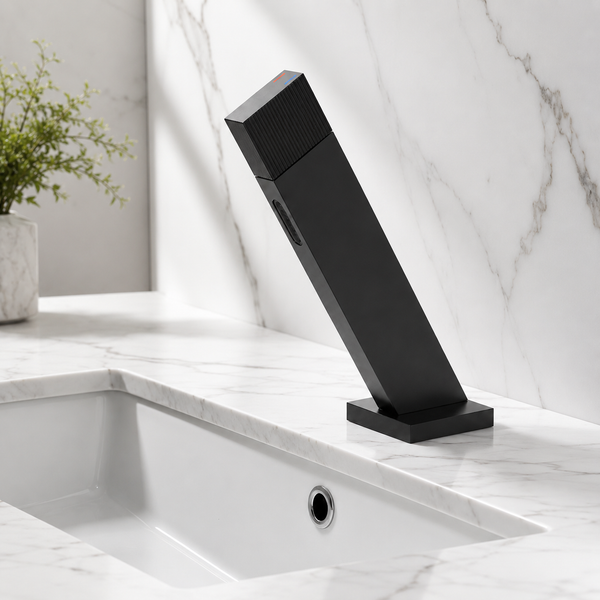BASSINO SENTO Short Body Basin Faucet Mixer | 3 Years Warranty Black