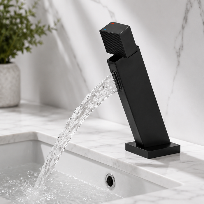 BASSINO SENTO Short Body Basin Faucet Mixer | 3 Years Warranty Black