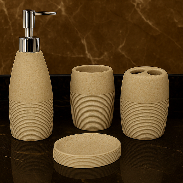 Bathroom Accessory Set - 4 Pieces