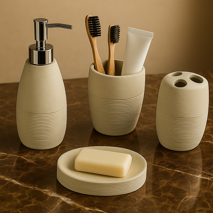 Bathroom Accessory Set – 4 Pieces