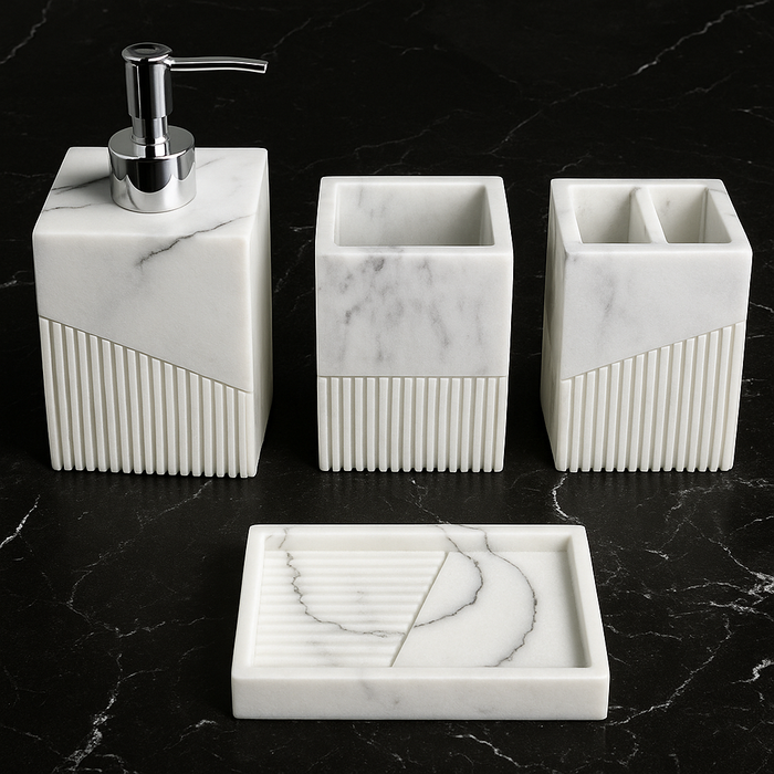 Bathroom Accessory Set - 4 Pieces