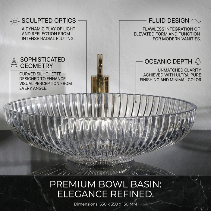 Clear Glass Table Top Wash Basin