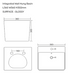 Cooper Wall Hung Wash Basin Size