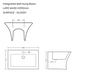  Cubix Wall Hung Wash Basin Size