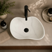 Designer Ceramic Table Top Wash Basin, Matt Marble Finish 