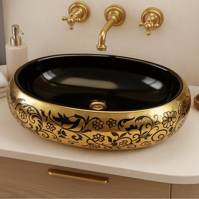 Premium Designer Table top/Counter top Wash Basin/Vessel sink (24x16x6 In) BTT-1219