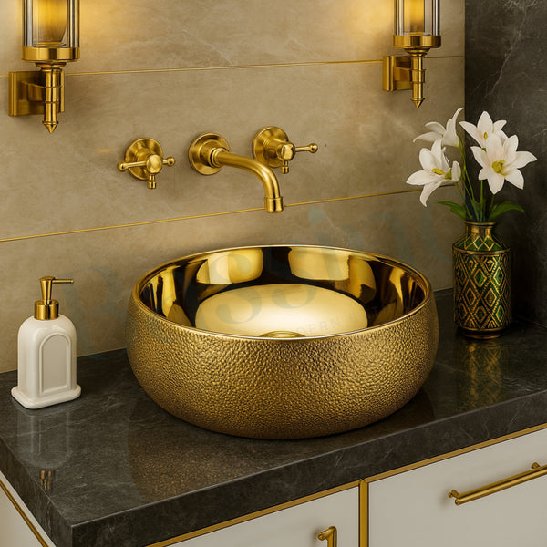 Premium Designer Table top/Counter top Wash Basin/Vessel sink (16x16x6 In) BTT-1171
