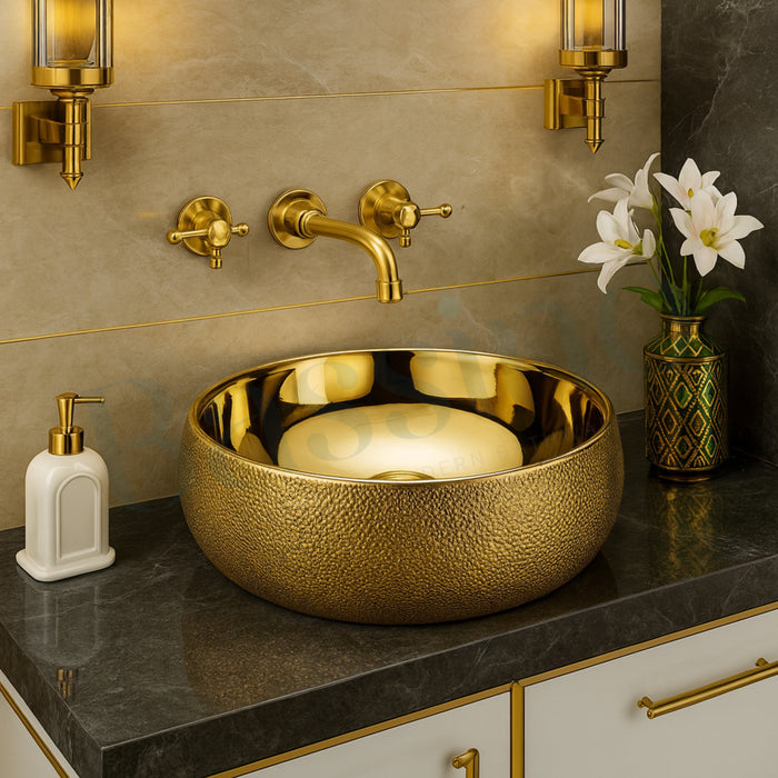 Premium Designer Table top/Counter top Wash Basin/Vessel sink (16x16x6 In) BTT-1171