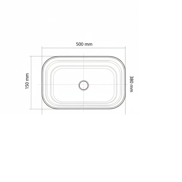 Luxury Rectangular Table Top Wash Basin | Dark Green & Gold Designer Finish (22″ × 15″ × 6″ IN)