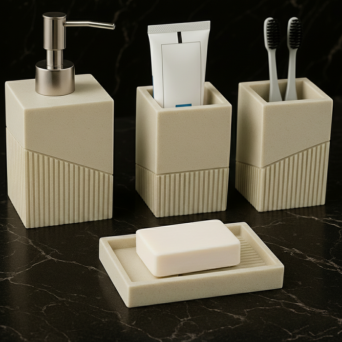 Bathroom Accessory Set 4 Pieces