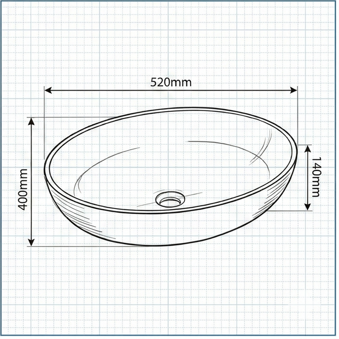 Terrazzo Matt Beige Countertop Wash Basin | Modern Designer Bathroom Sink IN (20″ × 16″ × 6″ IN)