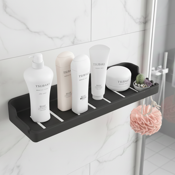 BASSINO Modern Shower Shelf/Shower Rack For Bathroom-Glossy Black