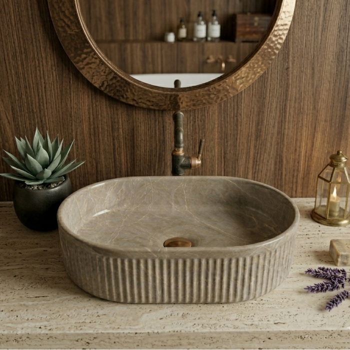Premium Designer Table top Wash Basin (19x13x5.25 In)