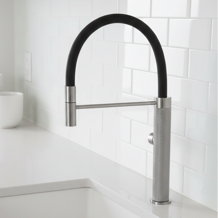 BASSINO Luxury Pull-Down Kitchen Faucet Collection | Modern Kitchen Mixer Tap | 5 Years Warranty Gun Grey