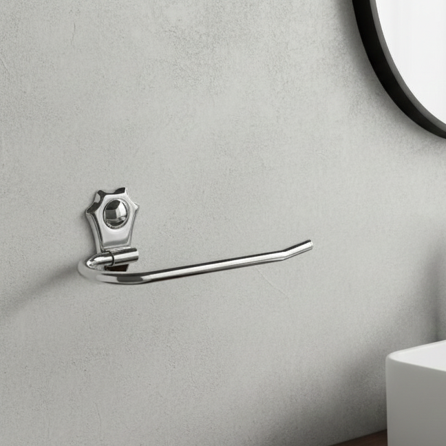 Bassino Stainless Steel Towel Ring for Bathroom/Wash Basin/Napkin-Towel Hanger/Bathroom Accessories Wall Mounted for Kitchen, Wash Area