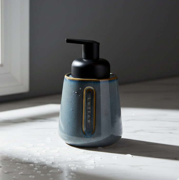 Ceramic Liquid Soap Dispenser – Premium Textured Design