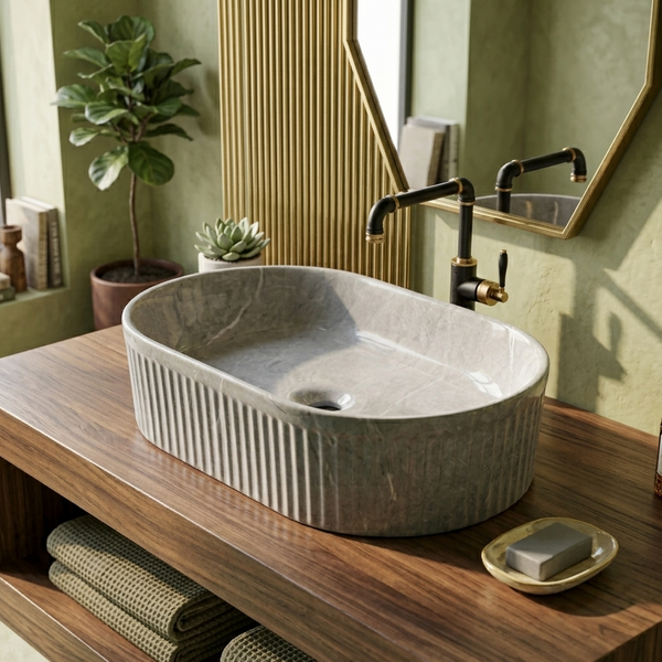 Premium Designer Table top Wash Basin (19x13x5.25 In)