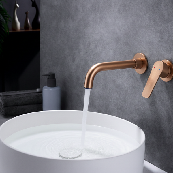 BASSINO MARK Concealed Basin Hot & Cold Mixer Faucet | 3 Years Warranty Rose gold