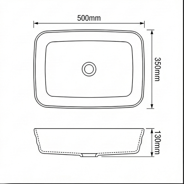 Antique Copper Designer Bathroom Sink Rectangular Countertop Wash Basin 20 × 14 × 5 Inches