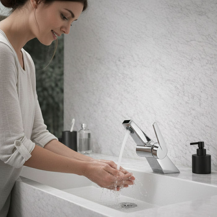 BASSINO CROZ Short Body Basin Modern Faucet Mixer | 3 Years Warranty