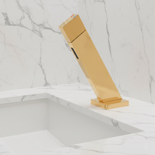 BASSINO SENTO Short Body Basin Faucet Mixer | 3 Years Warranty Gold