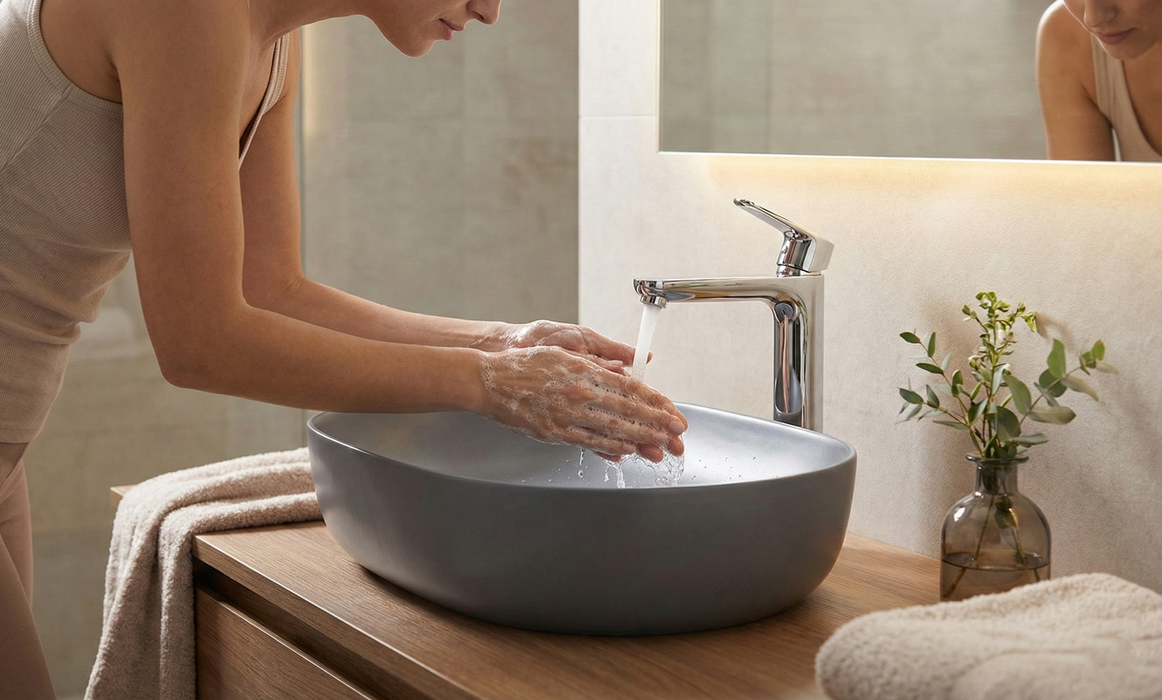 Designer Oval Countertop Wash Basin | (24" × 17" × 6" IN) Matte Finish Bathroom Sink