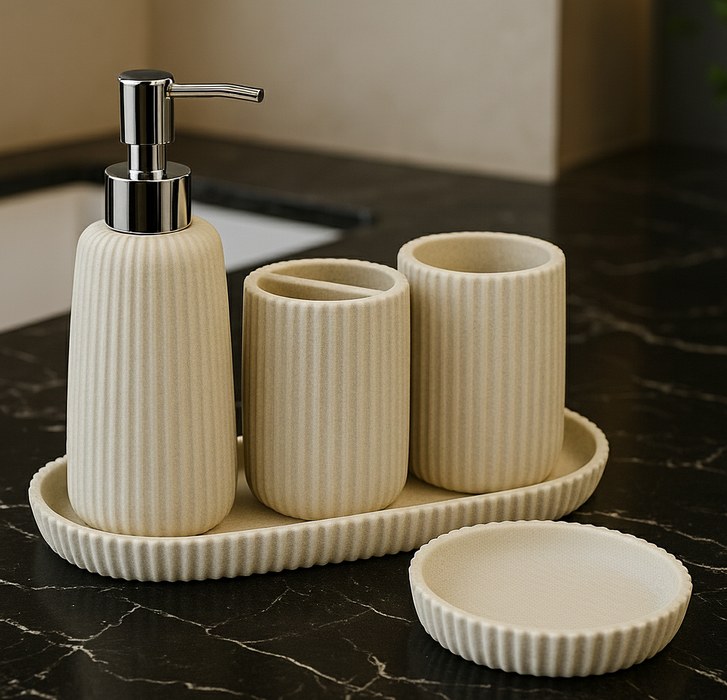 Bathroom Accessory Set - 5 Pieces