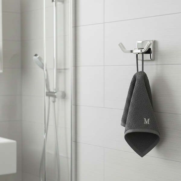 BASSINO Stylish Robe Hook For Bathroom-SS 304-CHROME FINISH