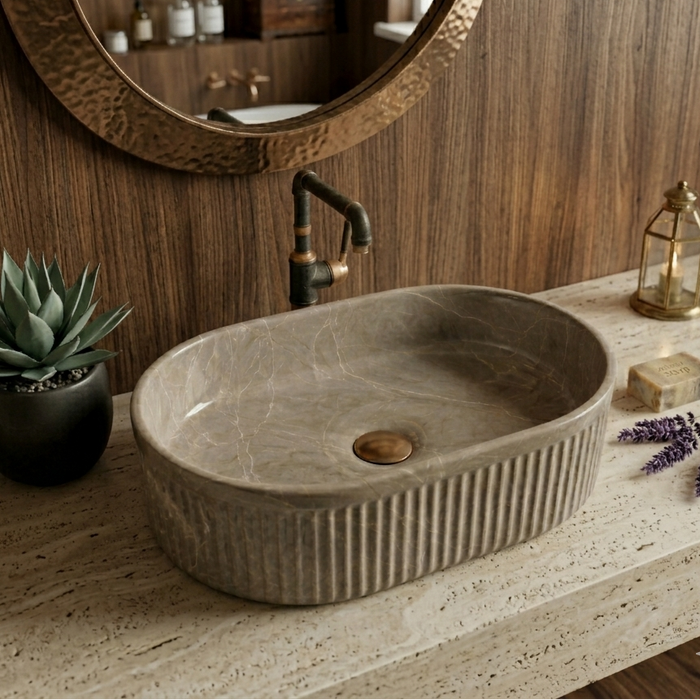 Premium Designer Table top Wash Basin (19x13x5.25 In)