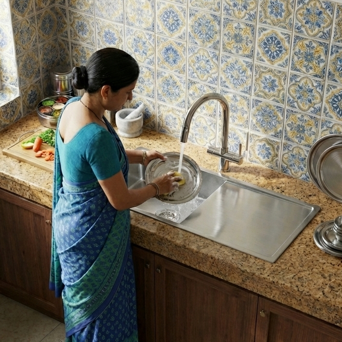 Premium SS 304 Grade Single Bowl Drain Kitchen Sink, Matte, 37x18x9 In, 25 Years Warranty