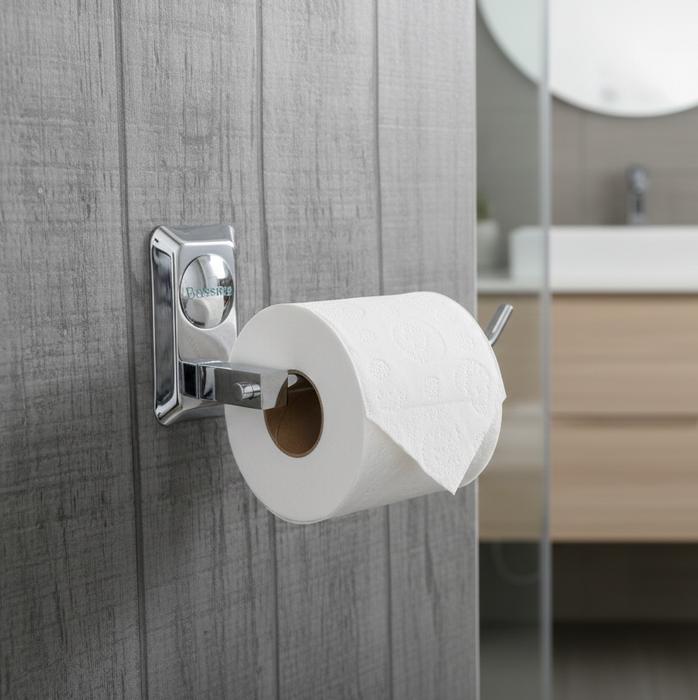 Bassino Stainless Steel Nepkin Ring/Soap Stand/Soap Dish for Batroom/Bathroom Accessories (Chrome Finish) (NEPKIN Ring) – Made in India