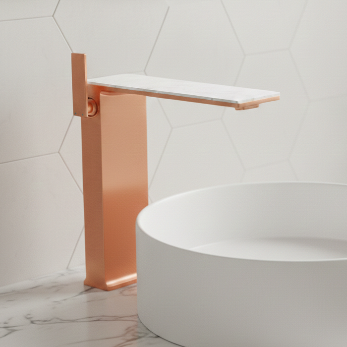 BASSINO Luxury Tall Basin Mixer Tap | Designer Premium Bathroom Faucet - 5 Years Warranty