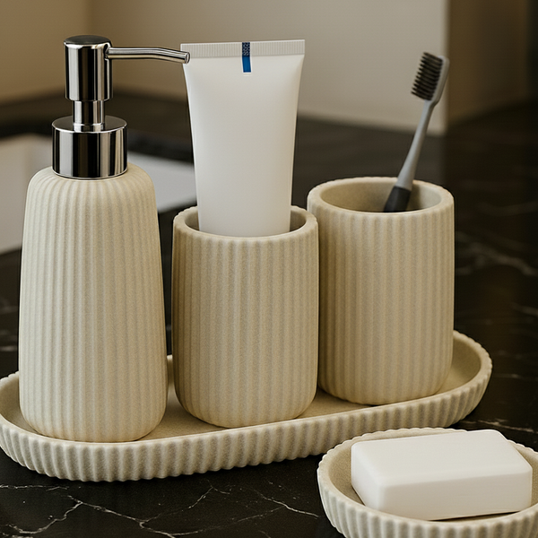Bathroom Accessory Set - 5 Pieces
