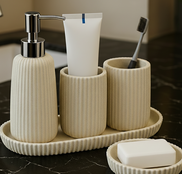 Bathroom Accessory Set - 5 Pieces